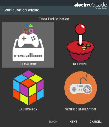 skraper recalbox selection